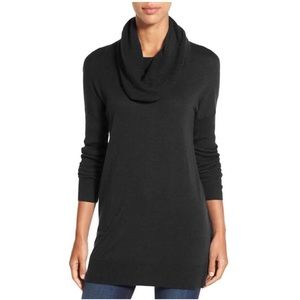 Caslon Black Cowl Neck Tunic Pullover Sweater 2X